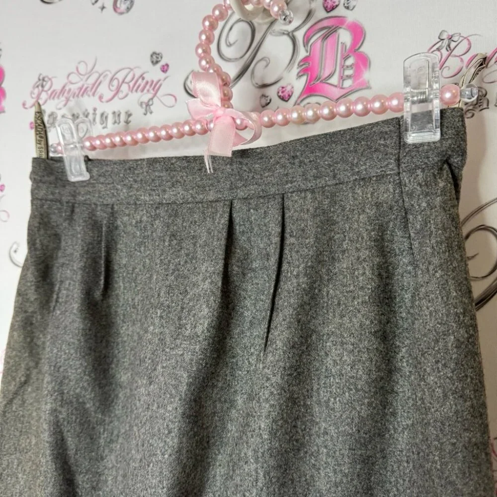 Escada skirt long wool made in Germany 🇩🇪 38 Heather Gray Skirt